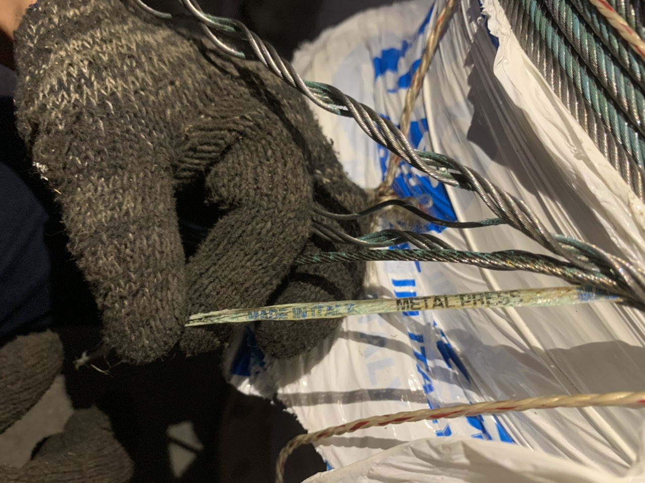 Wire rope 8x19(S) with fiber core (FC), 8mm, 1570N/mm2